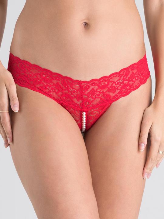 Actual product image Lovehoney Beaded thong ouvert (S/M)