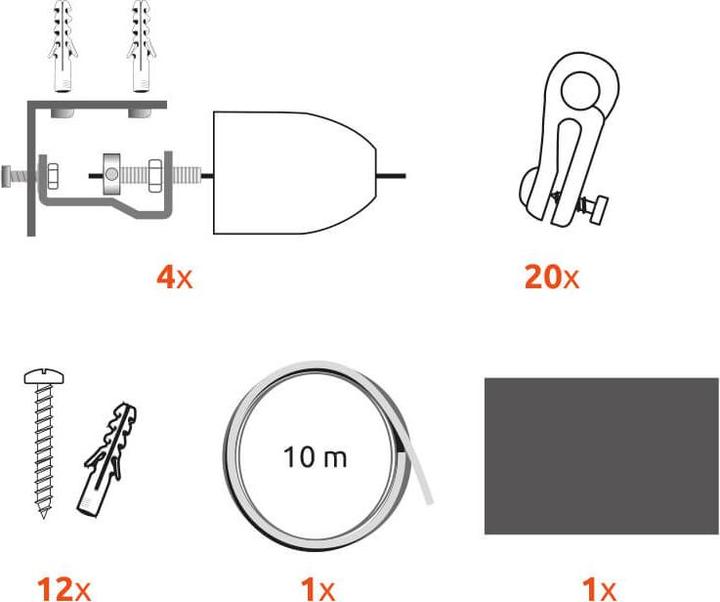 Image du produit Windhager Kit de repères de tension de câble (270 x 140 cm)