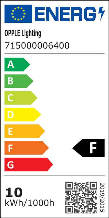 Energie-Label Opple LED-Wandleuchte 830 schwarz LEDWal#715000006400 (950 lm)