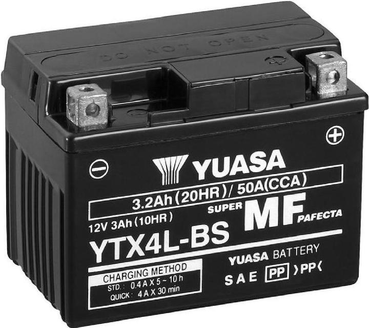 Yuasa Batterie de moto YTX4LBS (12 V, 3.20 Ah, 50 A)