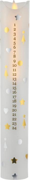 Actual product image Sirius LED candle Sara Advent Calendar, White/Silver/Gold, 29 cm (1 x)
