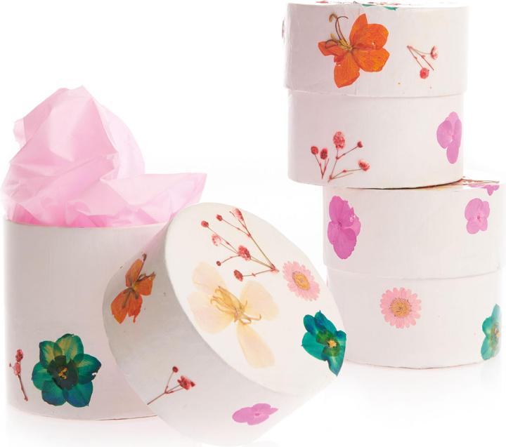 Produktbild Rico Design Mix Set gepresste Blüten "Orange Türkis"