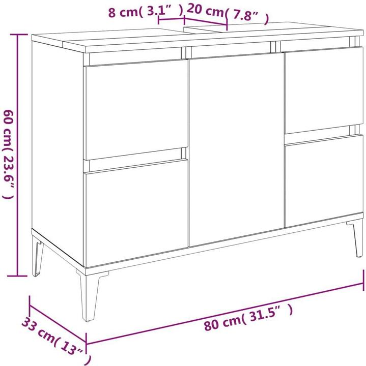 Image du produit VidaXL Lark (80 x 33 x 60 cm)