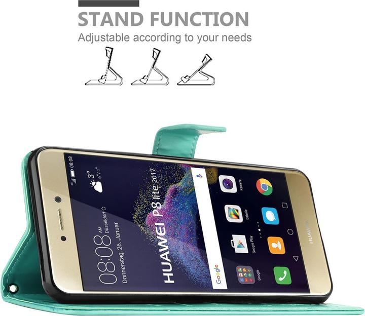 Actual product image Cadorabo Flower Book Cover (Huawei P8 Lite (2017), Huawei P9 Lite (2017))
