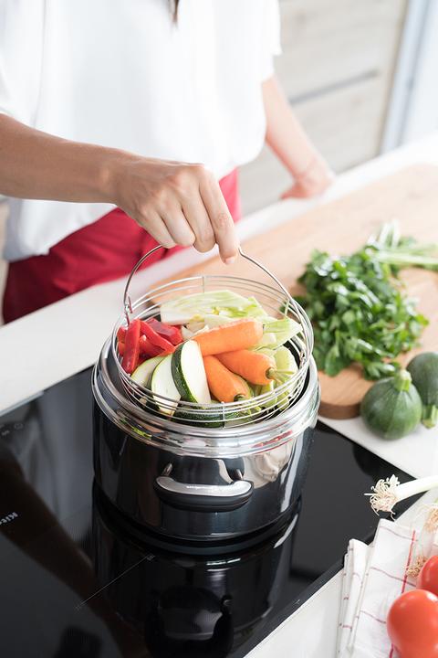 Image du produit Lagostina Autocuiseur Mia, 22 cm, 5 L (22 cm, Cuiseur à vapeur, Acier inoxydable)