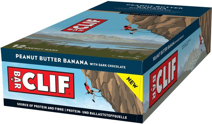 Image du produit Clif Bar Barres énergétiques (Chocolat noir, Banane, 12 pcs, 816 g)