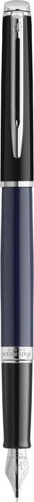 Waterman 2202848 FH (Black cap, Palladium-plated clip and decorative parts, Dark blue shaft, 1 x)