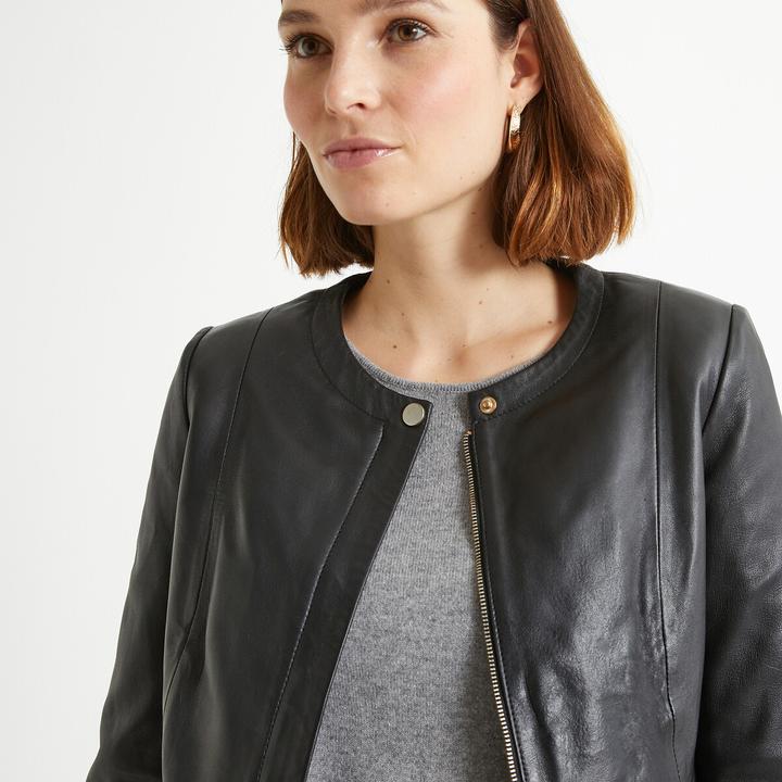 Actual product image Anne Weyburn Short sheepskin blouson (34)