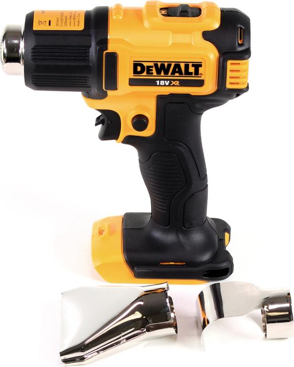 Produktbild DeWalt DCE 530 N Akku Heissluftpistole 18V 530°C + 1x Akku 2,0Ah + Flächen- und Reflektordüse -