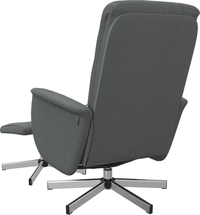 Produktbild VidaXL Massagesessel mit Fusshocker Dunkelgrau Stoff,Farbe