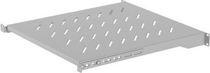 Actual product image Lanberg 19 800mm rack shelf (1U/ 483 x 500 mm load capacity up to 25 kg 4-point mounting)