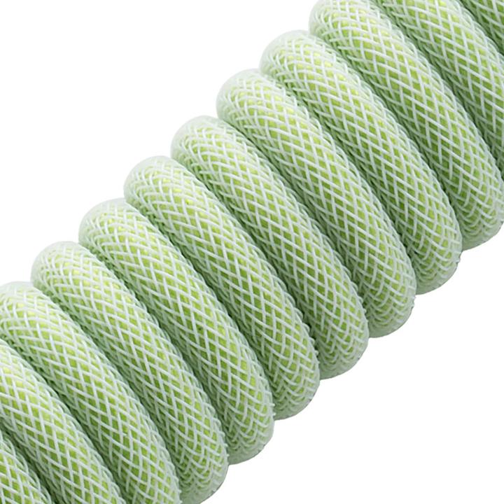 Produktbild CableMod Pro Coiled Keyboard Cable USB-C zu USB Typ A, Lime Sorbet (1.50 m, USB 2.0)