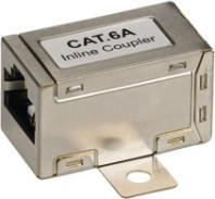 EFB Elektronik Modular-Adapter RJ45 STP, Cat.6A, mit Flansch für Wandmontage Cat.6AVerbindungskupplung für Netzwerk (Netzwerk Kupplung)
