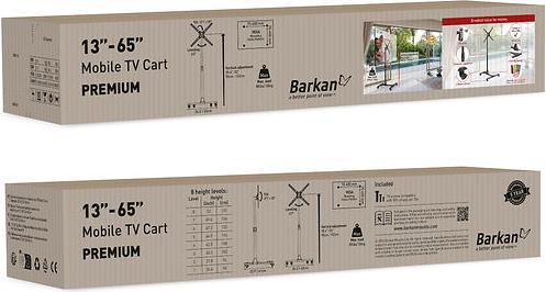 Image du produit Barkan SW310H Support TV (65") Noir (65", 36 kg)
