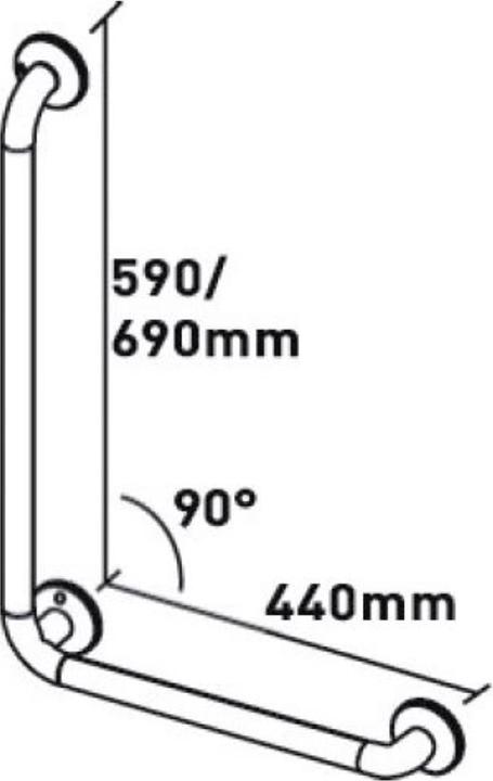 Actual product image Animo Wall handle