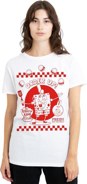 Actual product image Spongebob Squarepants Unisex Adult Order Up! T-Shirt (L)