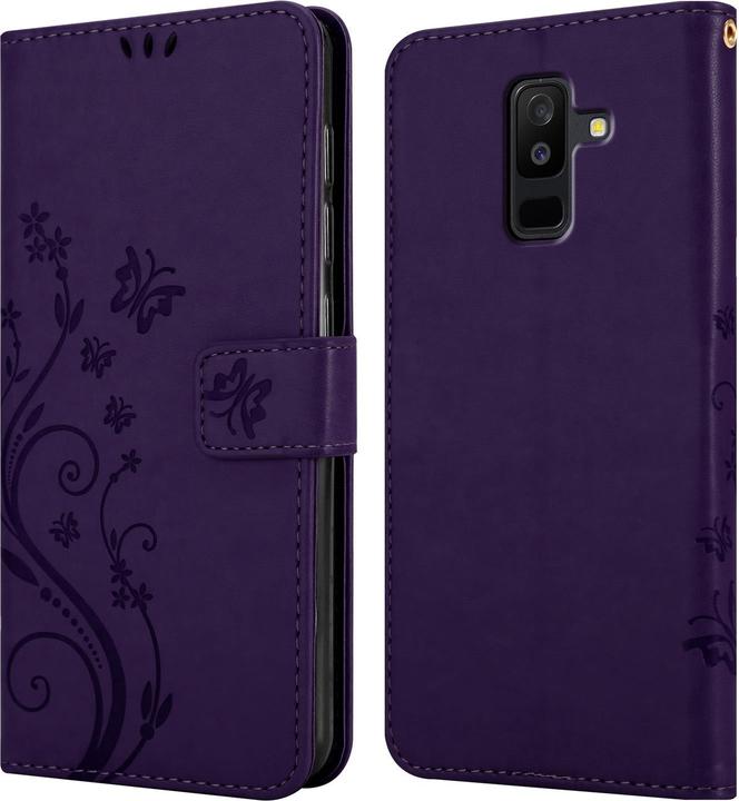 Actual product image Cadorabo Flower Book Cover (Samsung Galaxy A6+)