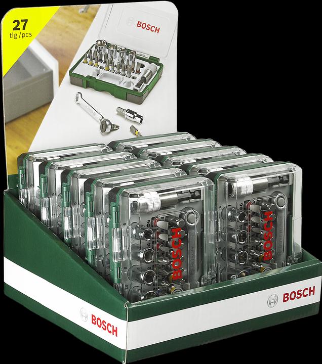 Produktbild Bosch Professional Zubehör Schrauberbit- und Ratschen-Set, 27-teilig (27-teilig)