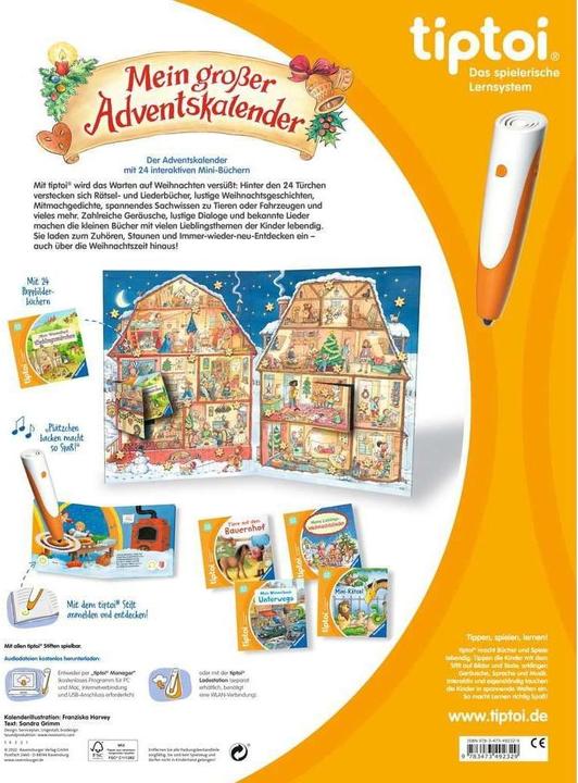 Produktbild Ravensburger tiptoi Mein grosser Adventskalender