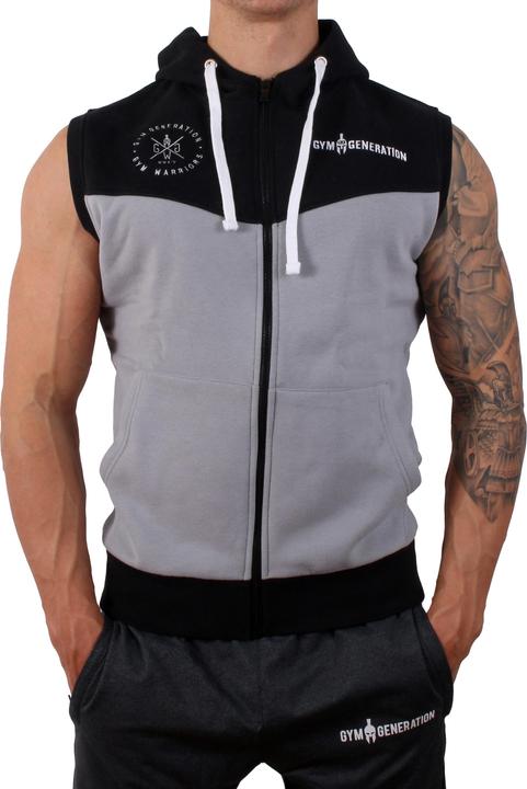 Actual product image Gym Generation Alpha Hoodie - BLACK / GREY (L)