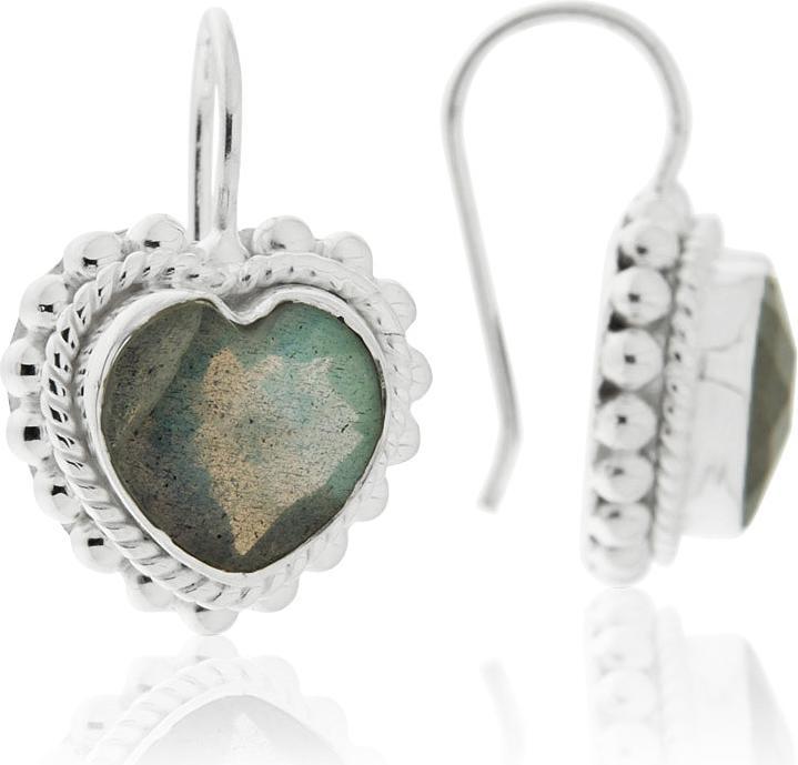 Actual product image Leyda Earrings Heart (Silver 925, Stone)