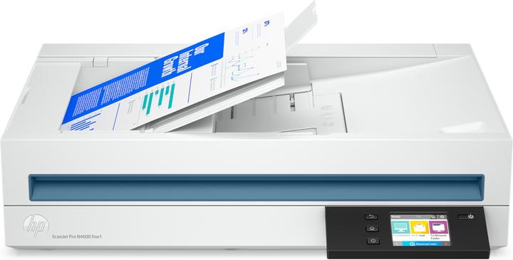 Produktbild HP ScanJet Pro N4600 fnw1/scan up to 40ppm/100-page ADF with automatic single-pass two-sided scanning/N (USB, WLAN, LAN, Ethernet, RJ45)