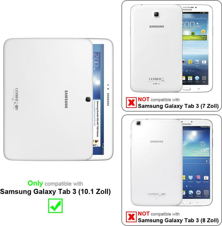 Productafbeelding Cadorabo Glas ter bescherming van het scherm (3 Stuk, Galaxy Tab 3)