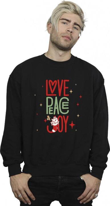 Actual product image Disney Mens The Aristocats Marie Love Peace Joy Cotton Sweatshirt (S)