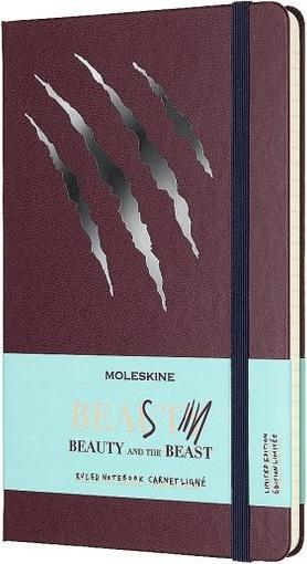 Immagine prodotto Moleskine Notebook-The Beauty&the. Bestia 855518 L/A5, Lin, Copertina rigida, Graffio (13 x 21 cm, Punteggiato, Copertina rigida)