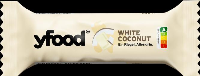 Produktbild YFood Coconut & White Chocolate (Weisse Schokolade, Kokos, 1 Stk., 60 g)