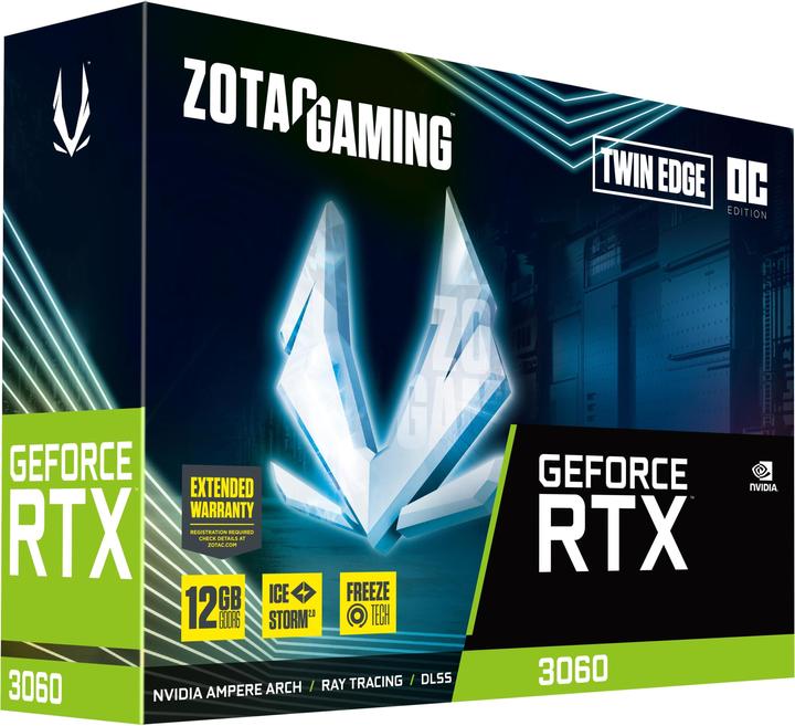 Image du produit Zotac Gaming GeForce RTX 3060 Twin Edge OC (12 Go)