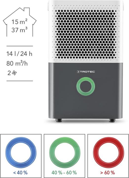 Image du produit Trotec TTK 33 E (15 m², 14 l/24h)