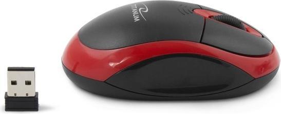 Produktbild Titanum TM116E Drahtlose 3D-Maus 2 4 GHz Schwarz / Rot (Kabellos)