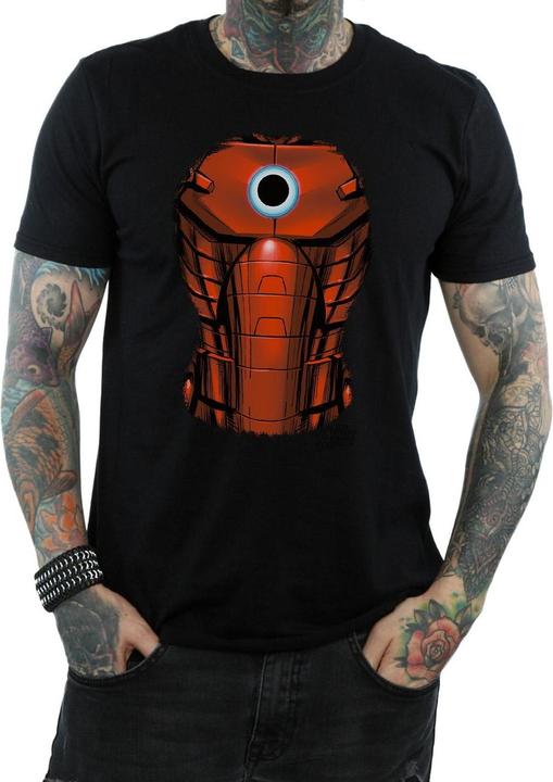 Actual product image Mens Iron Man Chest Burst T-Shirt (XXL)