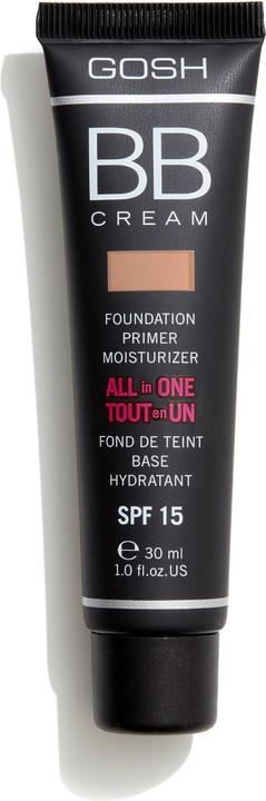 Actual product image Gosh BB CREAM foundation primer moisturizer #02-beige 30 ml (02 Beige)