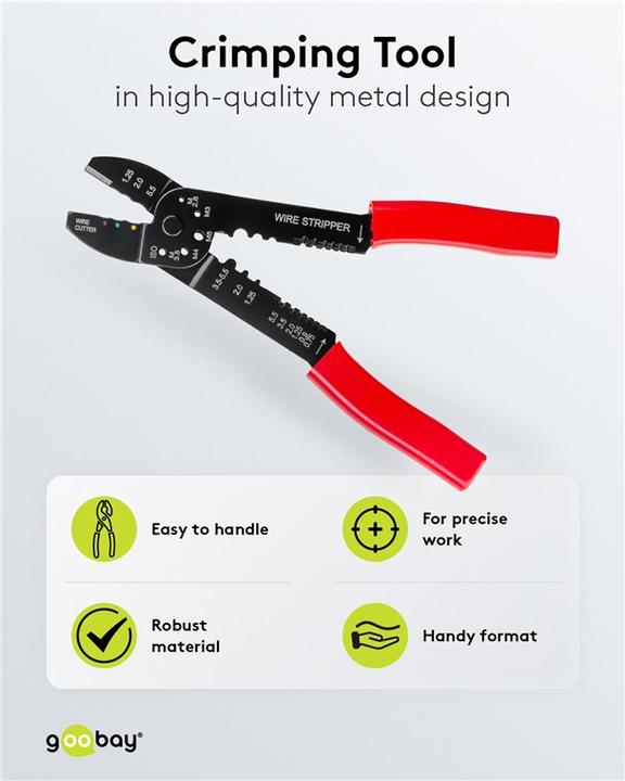 Produktbild FixPoint Crimpzange für isolierte Kabelschuhe