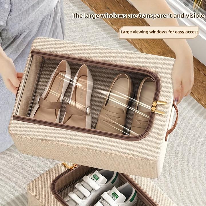 Produktbild Only-Bags.Store 1 St. Stilvolle faltbare Schuhaufbewahrungsbox, perfekt für Haus und Wohnheim