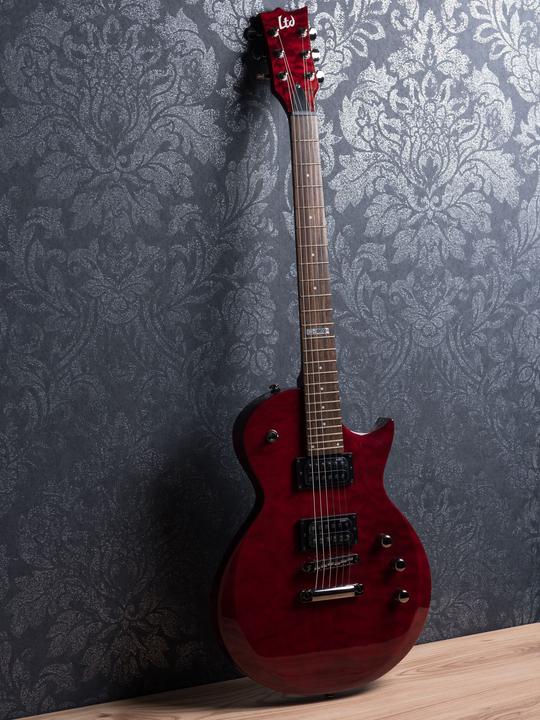 Actual product image ESP LTD EC-100QM STBC (Electric guitar, Maple, Quilted maple)