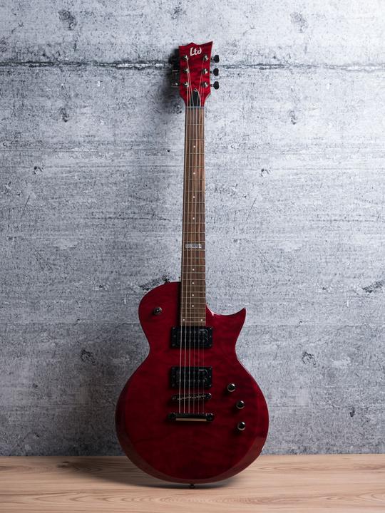 Actual product image ESP LTD EC-100QM STBC (Electric guitar, Maple, Quilted maple)