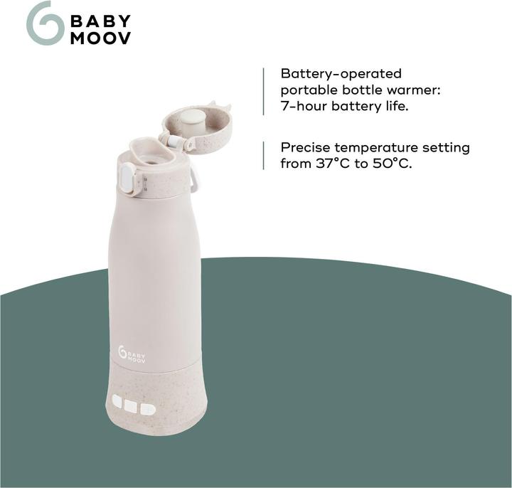 Actual product image Babymoov Chauffe-biberon nomade MOOV & FEED Mineral beige