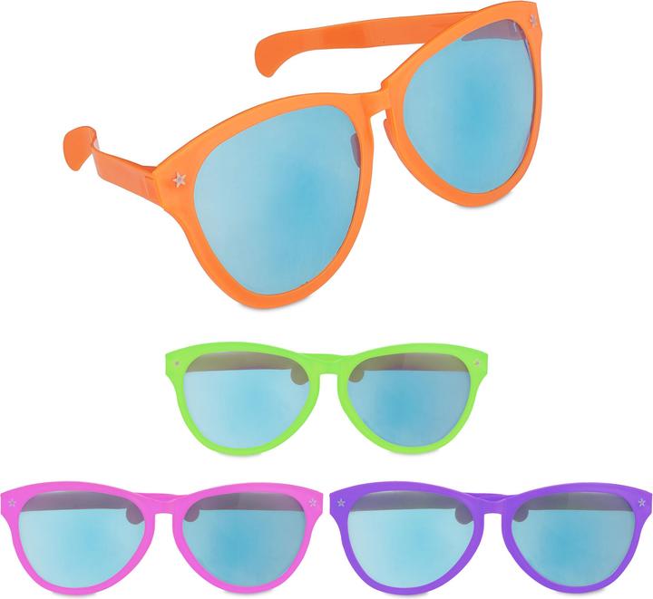 Relaxdays 4x Partybrille