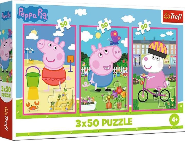 Trefl Puzzle 3 x 50 – Peppa Pig (50 pezzi)