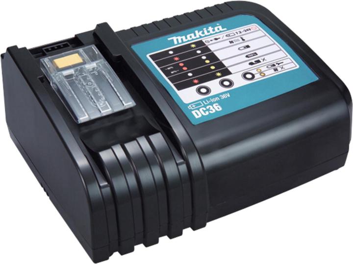 1x power cable, 1x operating instructions, 1x Makita charger DC36RA