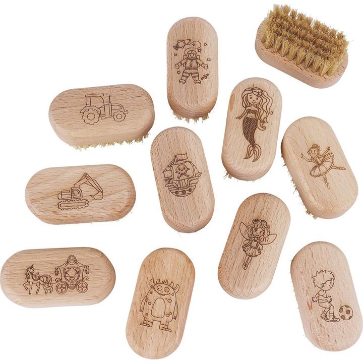 Produktbild Bürstenhaus Redecker Kindernagelbürste mit Motiv 20 Stück im Metalldisplay