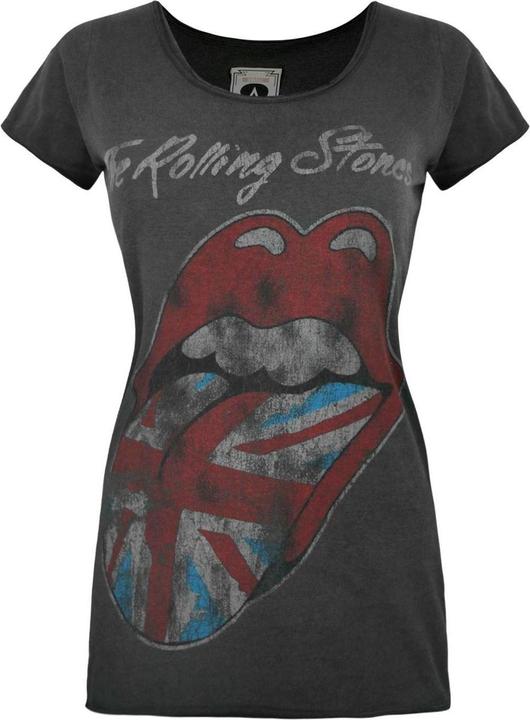 Immagine prodotto Amplified - The Rolling Stones - Maglietta a maniche corte con lingua bandiera inglese - Donna (XS)