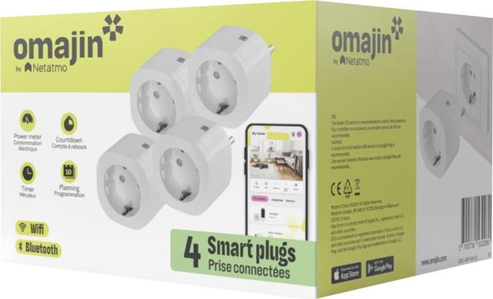 Image du produit Netatmo Connecteur intermédiaire intelligent Omajin - Lot de 4 - (DE) - blanc