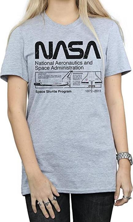 Immagine prodotto Nasa Femme/Les femmes - T-shirt classica con navetta spaziale (M)