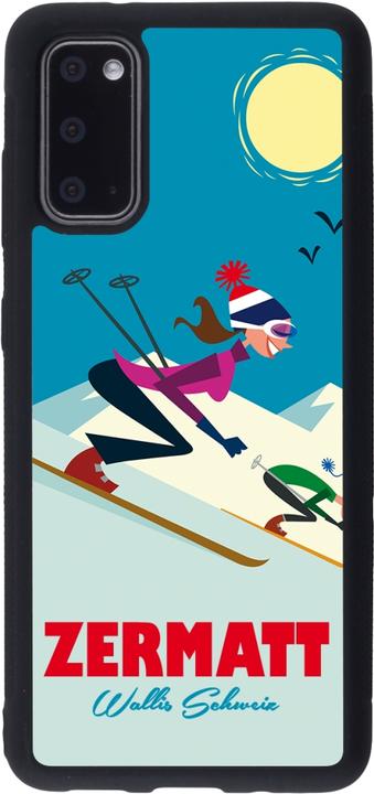 Actual product image PhoneLook Cover silicone black Zermatt Ski Downhill (Samsung Galaxy S20+)