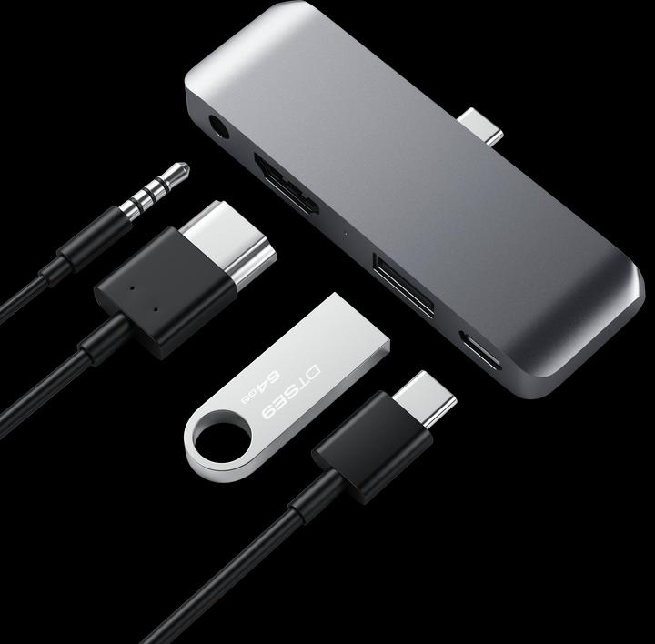 Actual product image Satechi USB-C Mobile Pro Hub (USB-C, 6 Ports)
