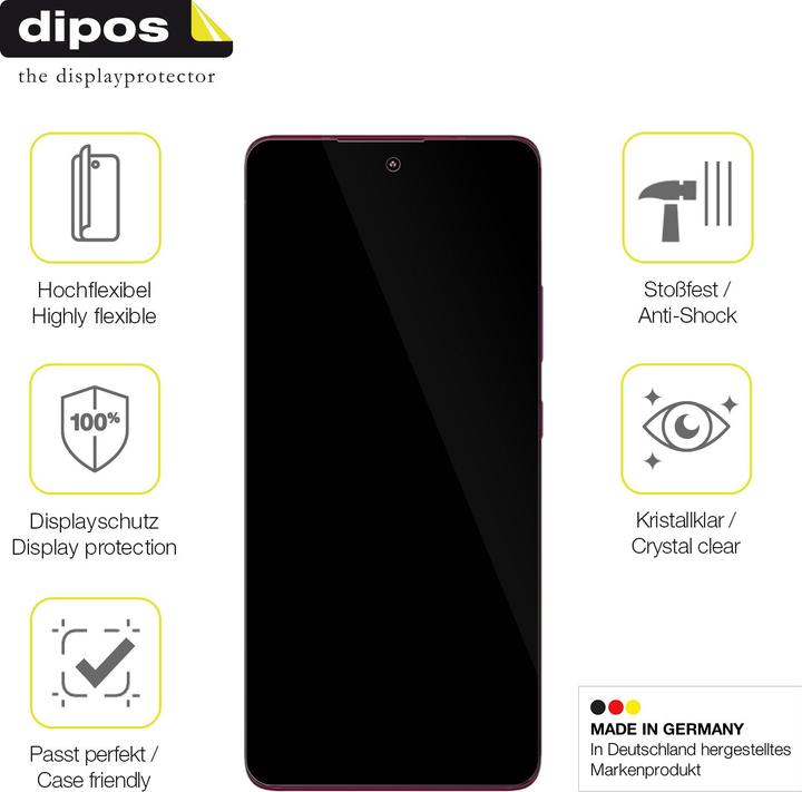 Actual product image Dipos 3D Full Cover Screen Protector (1 Piece, Motorola Edge 30 Fusion)